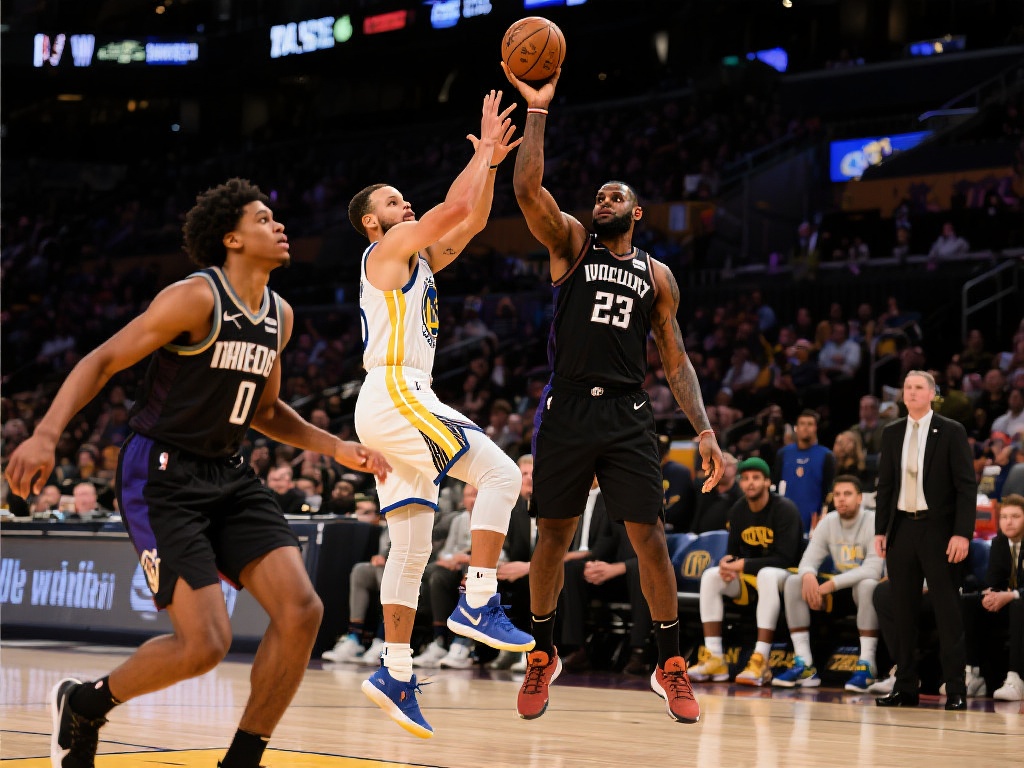 NBA全明星名单揭晓,球迷翘首以待新生超级阵容登场 以往,库里的高难度三分球与詹姆斯的统治篮